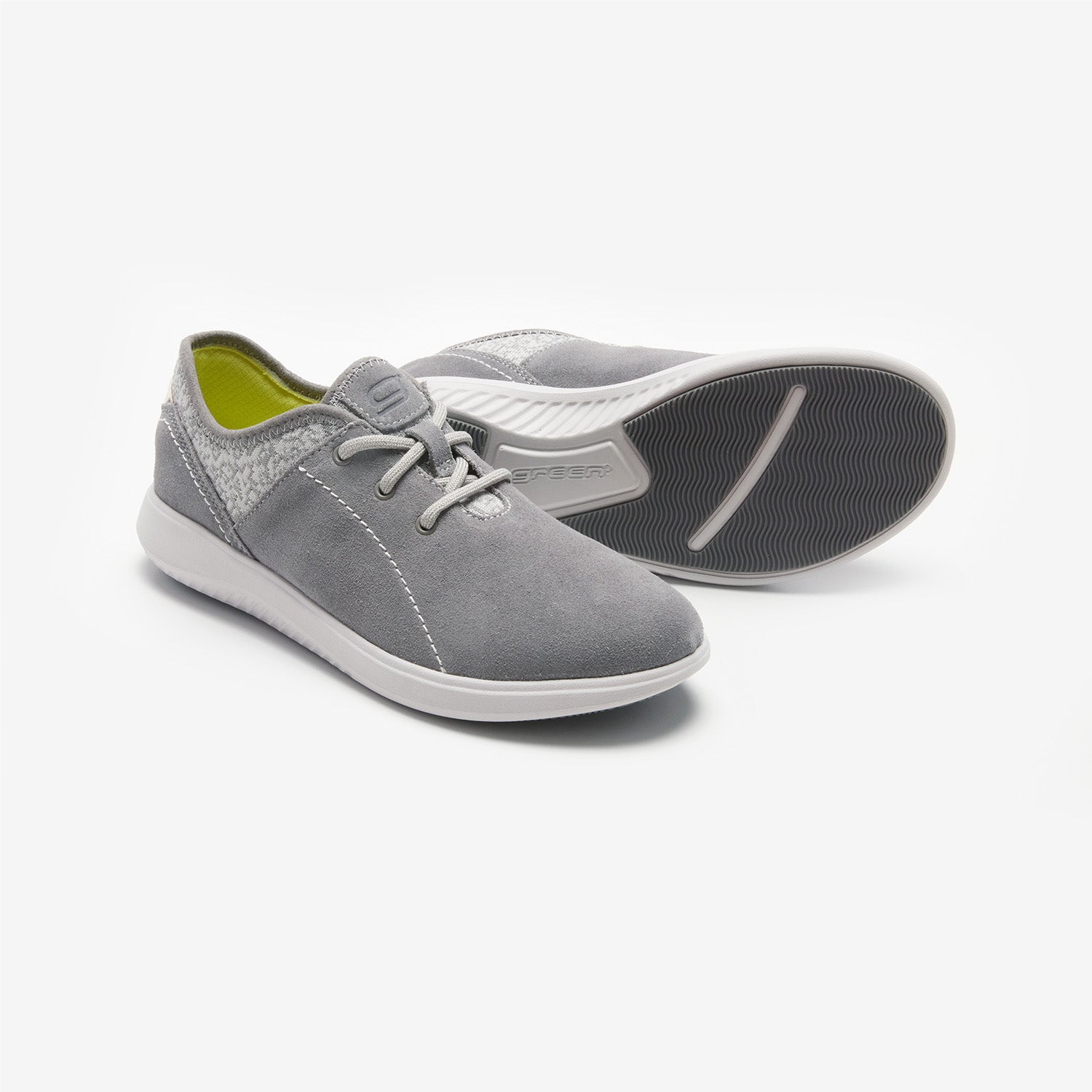 CASSIA Suede & Knit Lace-up