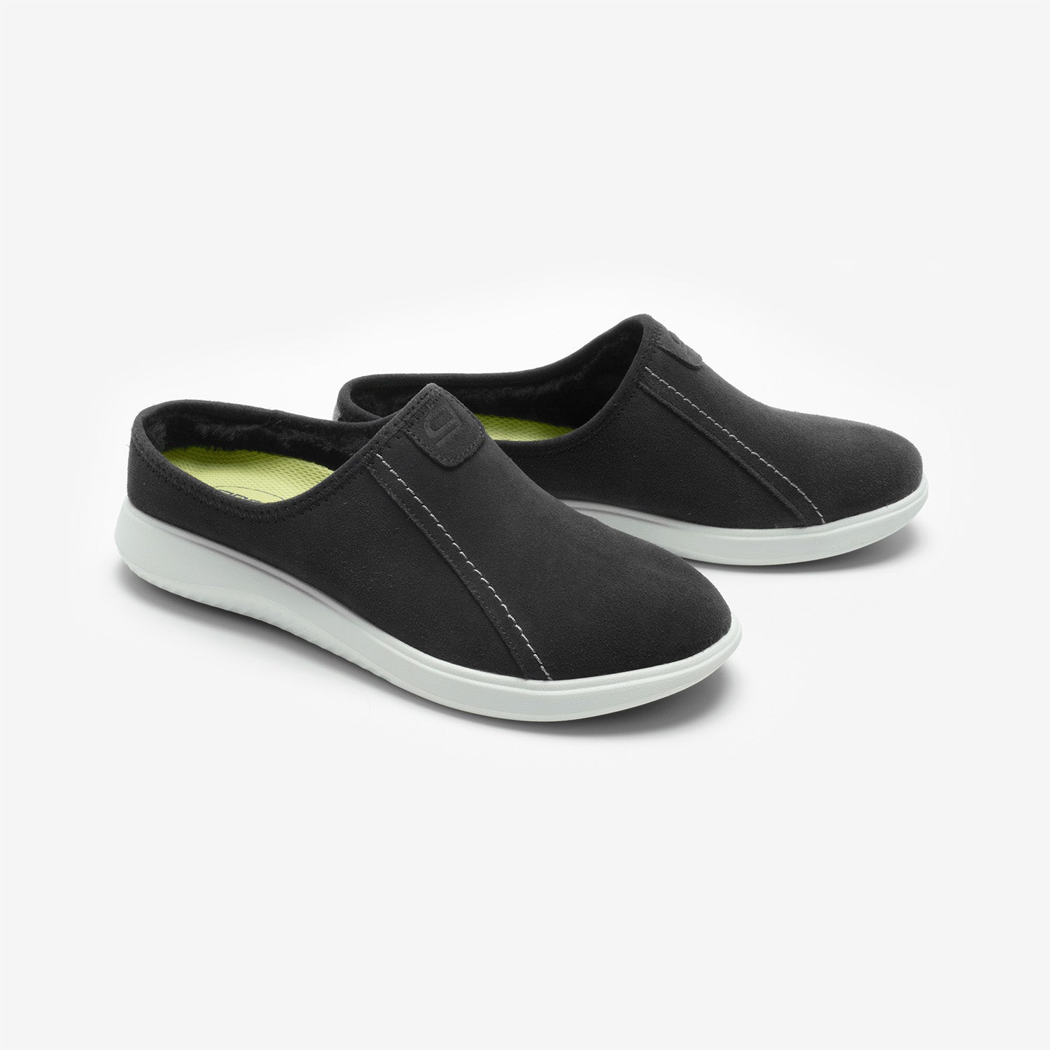 JADE Suede Faux Fur Lined Clog