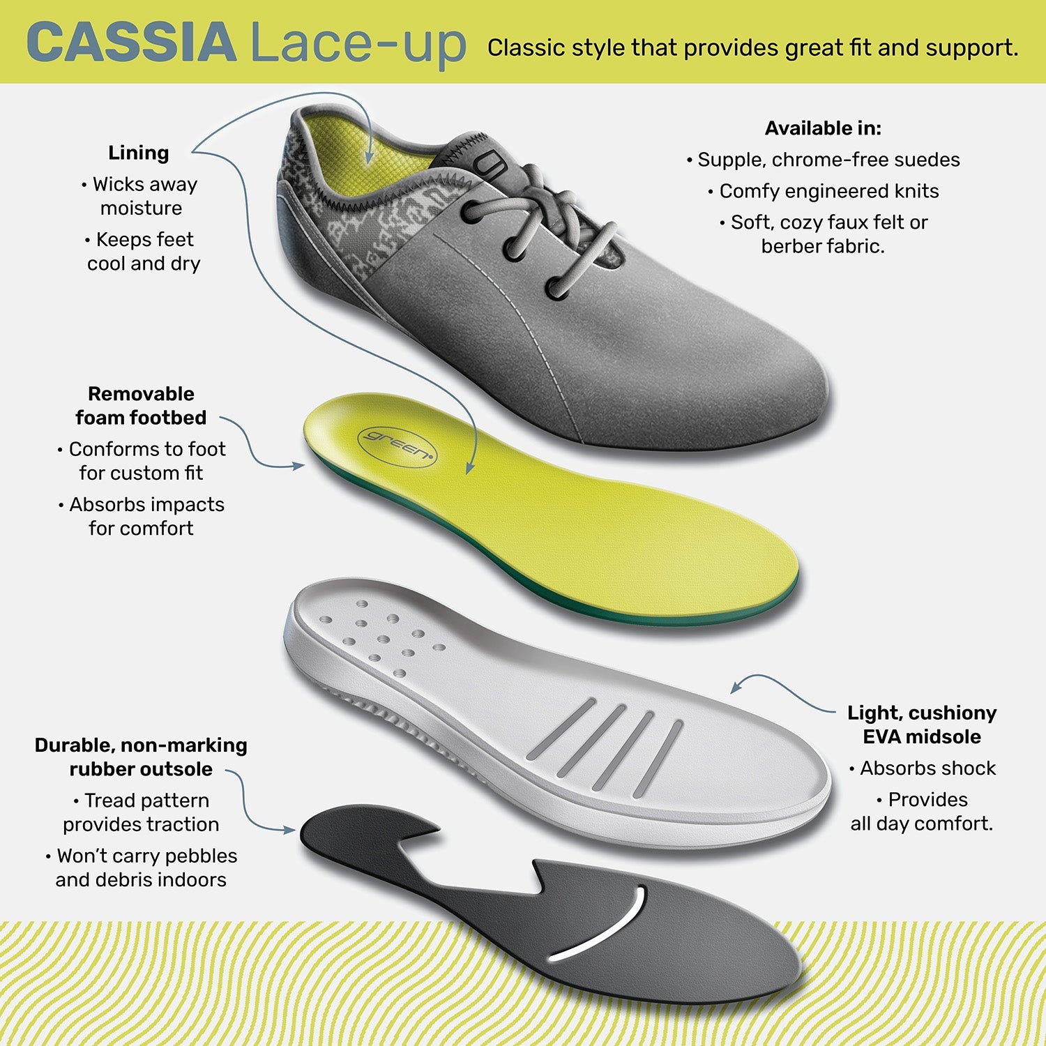 CASSIA Suede Lace-up