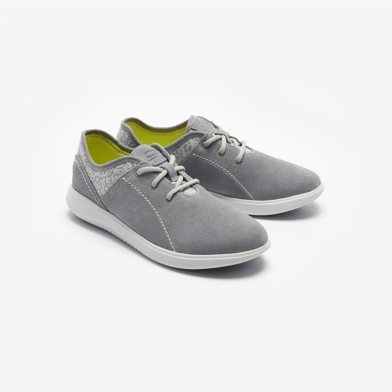 CASSIA Suede & Knit Lace-up