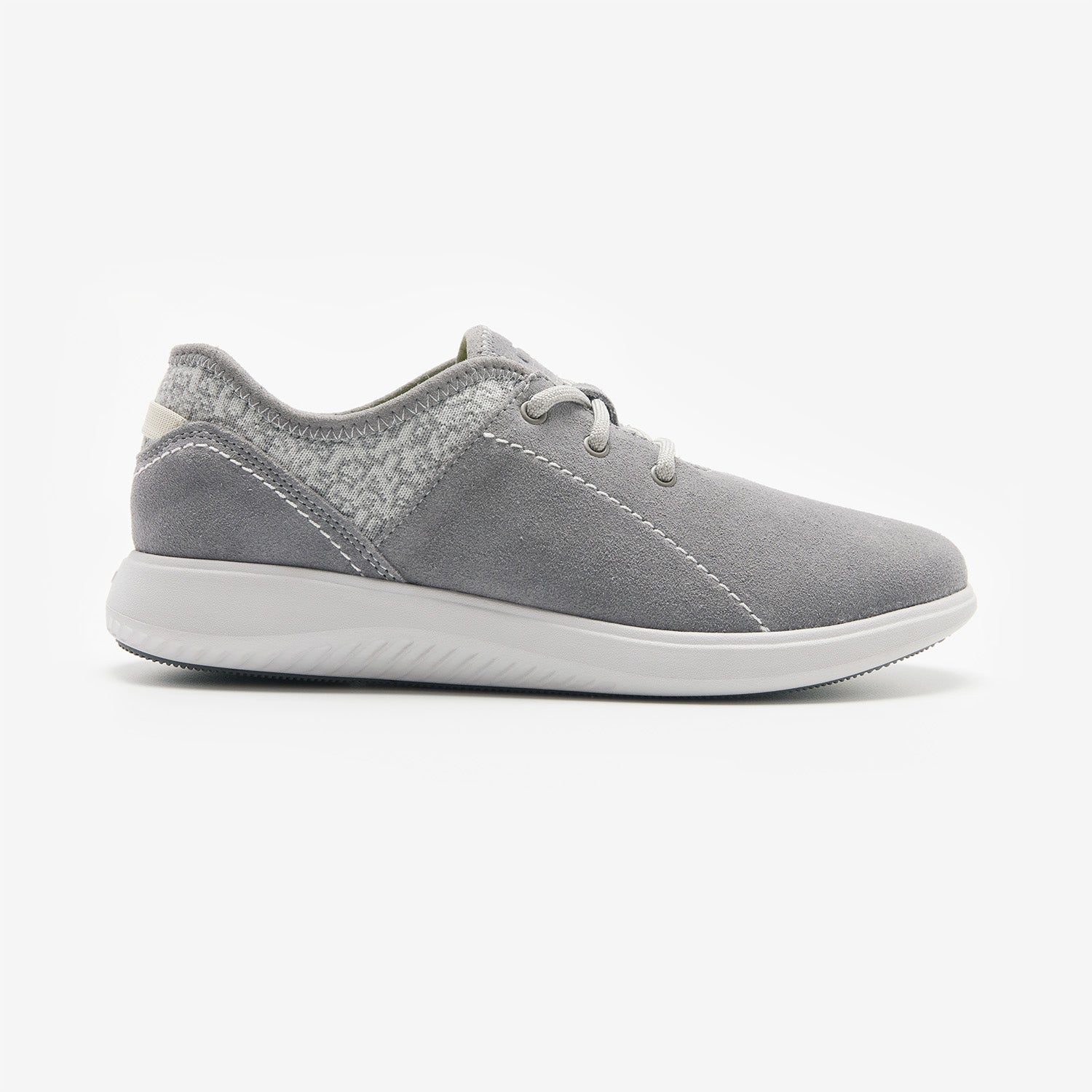 CASSIA Suede & Knit Lace-up