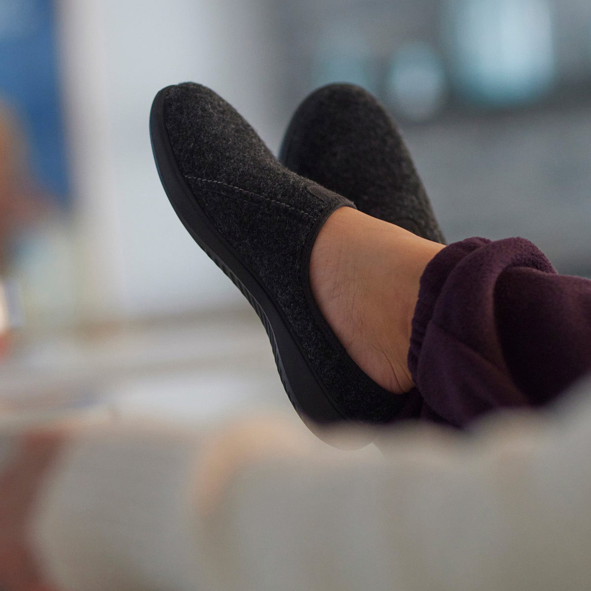 Jade Faux Felt Clog 